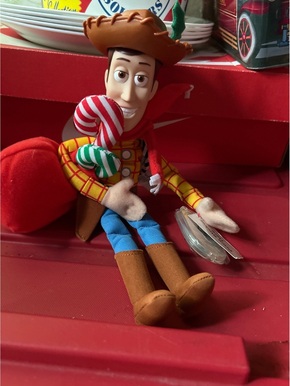 Disney Pixar Toy Story 2 Woody Plush Doll with Candy Cane